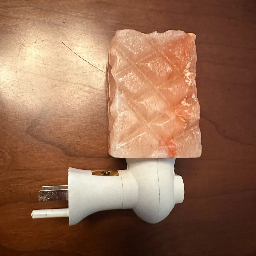 Himalayan Pink Salt Plug-In Nightlight - No Bulb Included